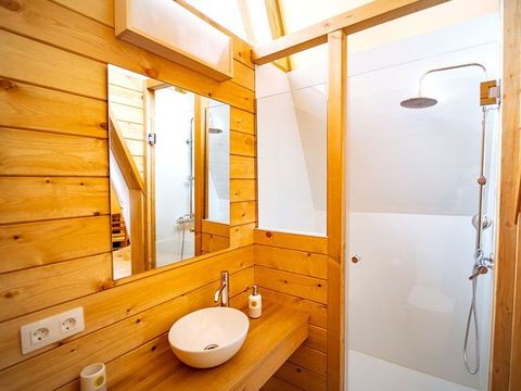TENTE TOILE ET BOIS 4 personnes - ANZ - Tente Anza avec salle de bain privée