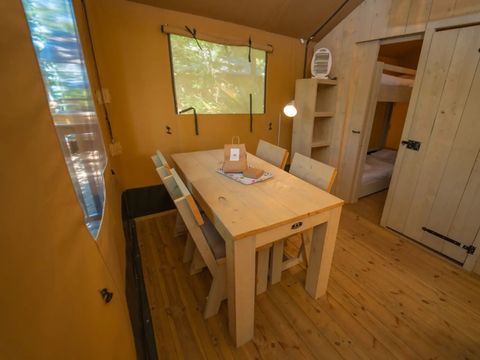 Tente en toile et en bois 4 personnes - Tente Safari