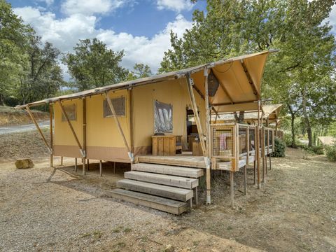 Tente en toile et en bois 4 personnes - Lodge Insolite 2 chambres