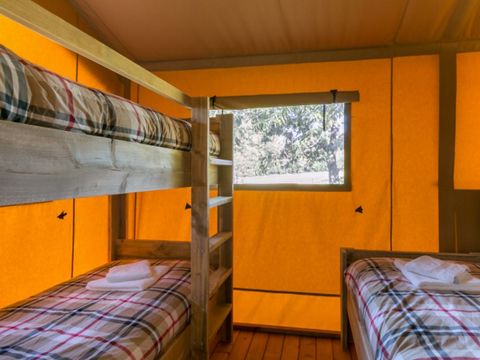 TENTE TOILE ET BOIS 5 personnes - Tente Safari 2ch 5 pers