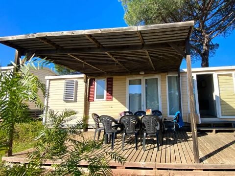 MOBILHOME 8 personnes - Indiana 4 Pièces 6/8 Personnes Climatisé + TV