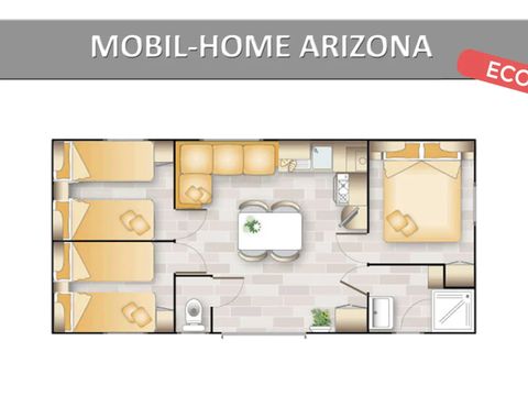 MOBILHOME 6 personnes - ARIZONA ECO