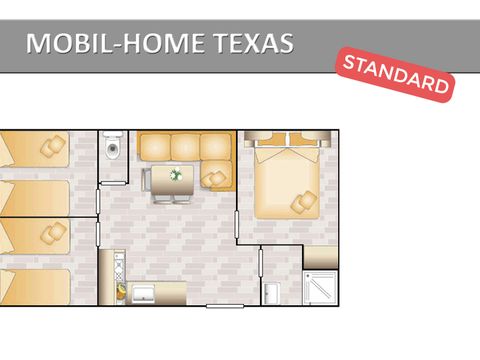 MOBILHOME 8 personnes - TEXAS STANDARD
