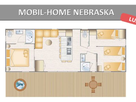 MOBILHOME 6 personnes - NEBRASKA LUXE AVEC SPA