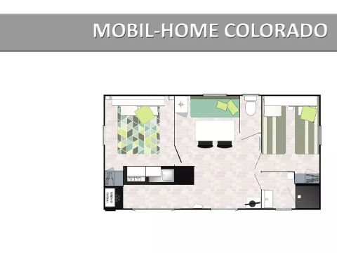 MOBILHOME 6 personnes - Colorado Standard 3 Pièces 4/6 Personnes Climatisé + TV