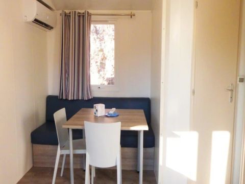 MOBILHOME 6 personnes - Mobil Home Aqua 3ch 6 pers  Terrasse Semi-couverte Clim TV