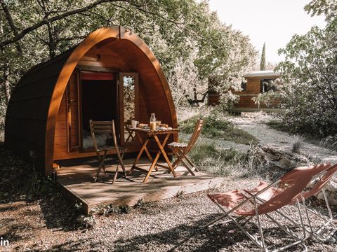 HÉBERGEMENT INSOLITE 2 personnes - Le POD : la cabane 100 % nature / avec petit déjeuner / 2 pers inclus / Spa privatif en option