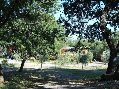 LODGE 4 personnes - Roulotte (Séjour Famille) climatisée / sans petit déjeuner / 5 pers inclus / Spa privatif en option