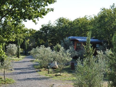 LODGE 4 personnes - Roulotte (Séjour Famille) climatisée / sans petit déjeuner / 5 pers inclus / Spa privatif en option