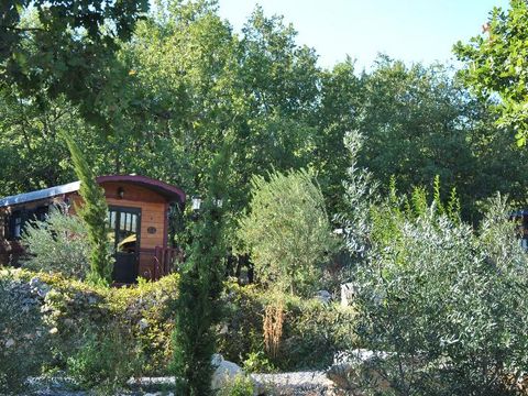 LODGE 4 personnes - Roulotte (Séjour Famille) climatisée / sans petit déjeuner / 5 pers inclus / Spa privatif en option