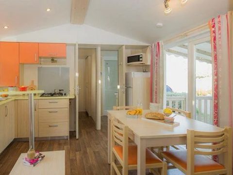 MOBILHOME 6 personnes -  Comfort | 3 Ch. | 6 Pers. | Terrasse surélevée | TV