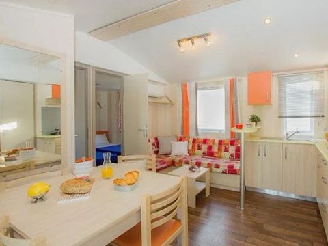 MOBILHOME 6 personnes -  Comfort | 3 Ch. | 6 Pers. | Terrasse surélevée | TV