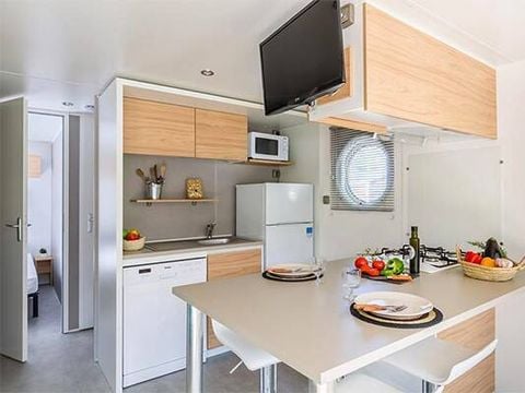 Mobilhome 4 personnes - Mobil-home | Premium Exclusive | 2 Ch. | 4 Pers. | Terrasse simple | Clim. | TV