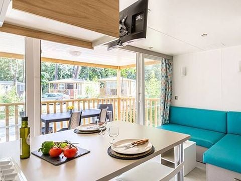 Mobilhome 4 personnes - Mobil-home | Premium Exclusive | 2 Ch. | 4 Pers. | Terrasse simple | Clim. | TV