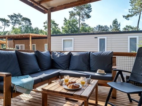 MOBILHOME 6 personnes - Mobil-home | Premium | 3 Ch. | 6 Pers. | Terrasse Lounge | Clim. | TV