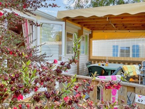 MOBILHOME 6 personnes - MH 2CH VINTAGE - TERRASSE SEMI COUVERTE