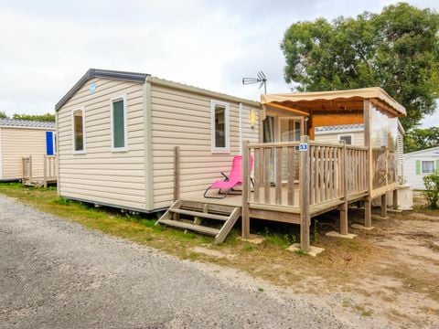 MOBILHOME 6 personnes - MH 2CH - TERRASSE SEMI COUVERTE FERMEE