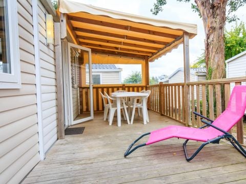 MOBILHOME 6 personnes - MH 2CH - TERRASSE SEMI COUVERTE FERMEE