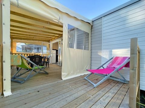 MOBILHOME 6 personnes - MH 3CH PREMIUM - TERRASSE SEMI COUVERTE