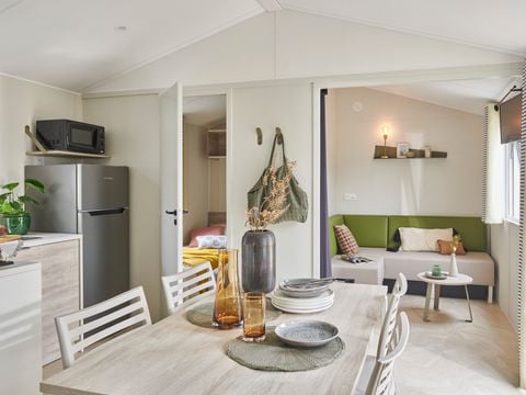 MOBILHOME 6 personnes - MH 2CH PREMIUM - TERRASSE SEMI COUVERTE