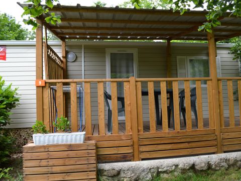 Mobilhome 4 personnes - Mobil-home Samedi 2 chambres + terrasse couverte - sans sanitaires