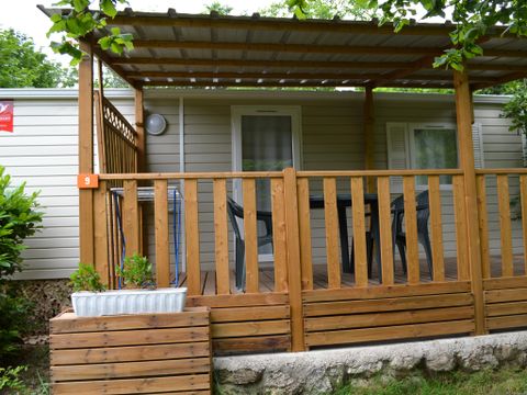 MOBILHOME 4 personnes - Mobil-home Dimanche 2 chambres + terrasse couverte - sans sanitaires