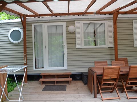 Mobilhome 6 personnes - Mobil-home 3 chambres + terrasse couverte