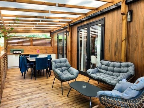 Mobilhome 4/6 personnes - NEW Cottage - PREMIUM Clim - 2 Chb - 1 salle de bain