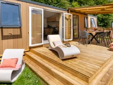 MOBILHOME 6 personnes - Cottage Cocoon 6p 3ch 2SdB clim Premium