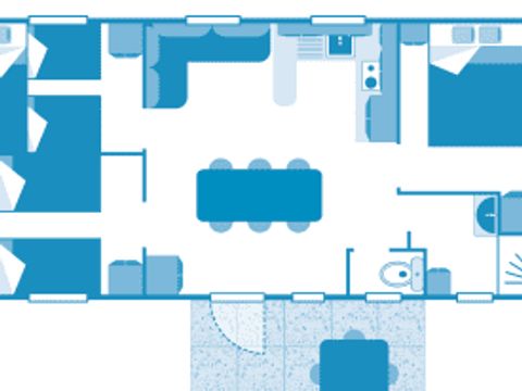 MOBILHOME 7 personnes - Cottage 7p 3ch **