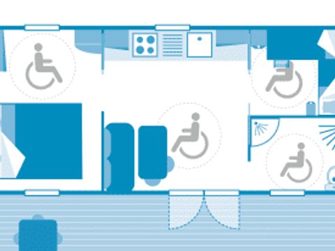MOBILHOME 4 personnes - Cottage 4p 2ch PMR ***