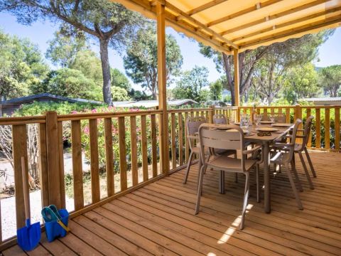 MOBILHOME 6 personnes - Riviera 4 Pièces 6 Personnes Climatisé + TV