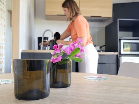 MOBILHOME 4 personnes - Cottage Opale  Vacances - 2 Chambres -  27m2 - Terrasse en bois