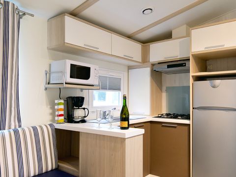 MOBILHOME 6 personnes - Mobil-Home PREMIUM 35m² 3 chambres avec terrasse couverte et lave-vaisselle