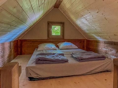 TENTE TOILE ET BOIS 3 personnes - Tente Bivouac 11m² 1chambre - sans sanitaire