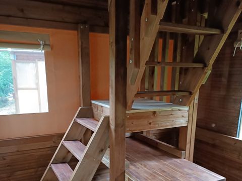 TENTE TOILE ET BOIS 3 personnes - Tente Bivouac 11m² 1chambre - sans sanitaire