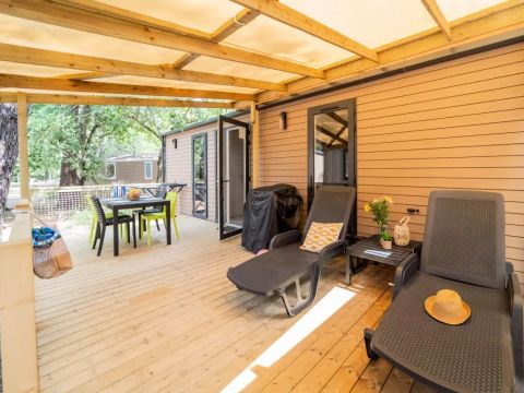 MOBILHOME 4 personnes - Cottage Jacinthe 3 Pièces 4 Personnes Climatisé + TV 2sdb ****