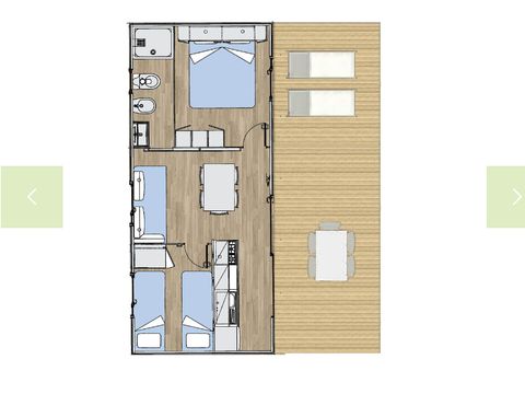 MOBILHOME 2 personnes - Type A plus