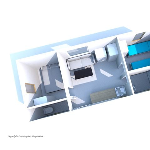 Mobilhome 4 personnes - Mobil-home 2 chambres Climatisation - Dimanche