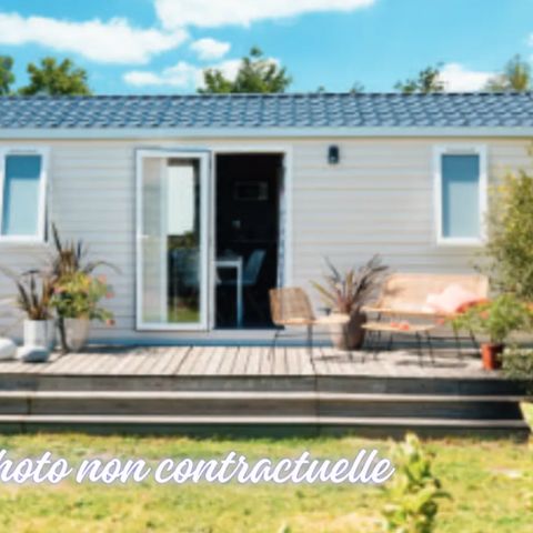 Stacaravan 6 personen - 3-slaapkamer stacaravan Magnolia IRM 30 m² met airconditioning