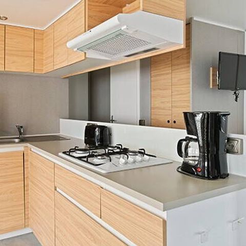 MOBILHOME 6 personas - Mobil-home | Premium | 3 Dormitorios | 6 Pers. | Terraza elevada | 2 baños | Aire acondicionado.