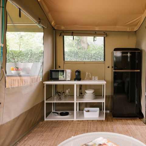 Tente en toile et en bois 2 personnes - Cottage Family Tent