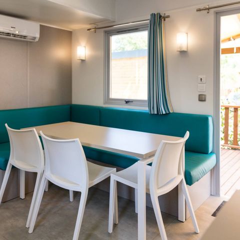 BUNGALOW 4 personnes - Mobil-home | Premium | 2 Ch. | 4 Pers. | Terrasse simple | Clim. | TV