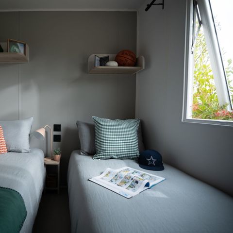 Stacaravan 6 personen - Mobile-home | Comfort | 3 Slaapkamers | 6 Pers. | Verhoogd terras | Airconditioning