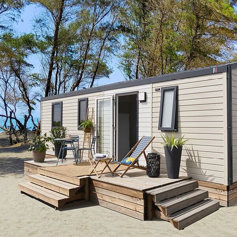 MOBILHOME 6 personnes - Mobil-home | Comfort | 3 Ch. | 6 Pers. | Terrasse surélevée | Clim. | TV