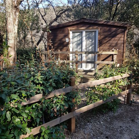 Chalet 2 personen - CHALET FERTIG ZUM CAMPING mit Küchenzeile / ohne Bad
