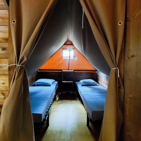 Tente en toile et en bois 4 personnes - Cabane “Tribu”
