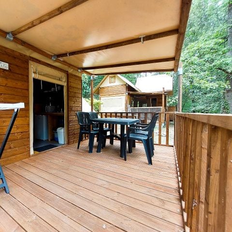 Tente en toile et en bois 4 personnes - Cabane “Tribu”