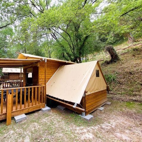 Tente en toile et en bois 4 personnes - Cabane “Tribu”