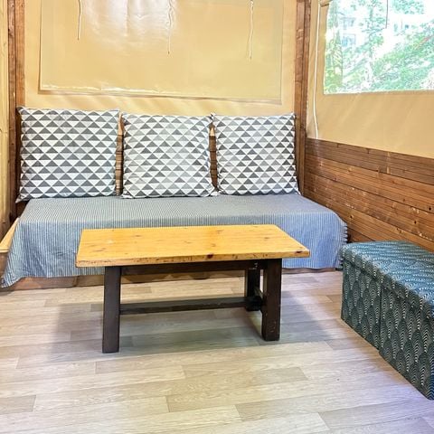 Tente en toile et en bois 4 personnes - Caba’tente